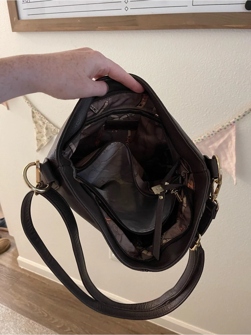Montana West brown hobo shoulder purse